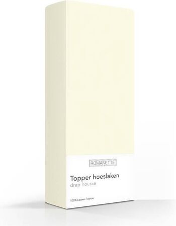 Romanette Topper Gebroken blanc 160x220