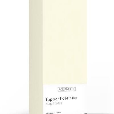 Romanette Topper Gebroken blanc 90x200
