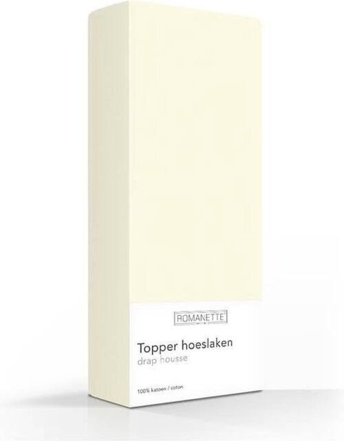 Romanette Topper Gebroken wit 90x220