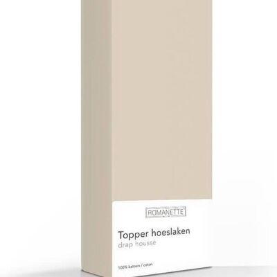 Romanette Topper Lichtbruin 120x200