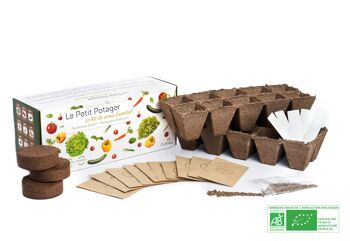 The Small Vegetable Garden Kit - 10 essential organic seedlings * 1