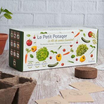 The Small Vegetable Garden Kit - 10 essential organic seedlings * 5