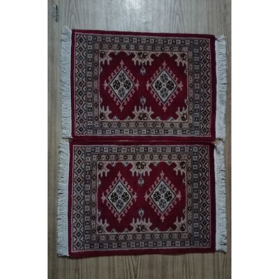 Tappeto di lana fatto a mano Bokhara con tocco di seta