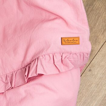 Parure de lit en mousseline 'bebe' rosa 100x135 4