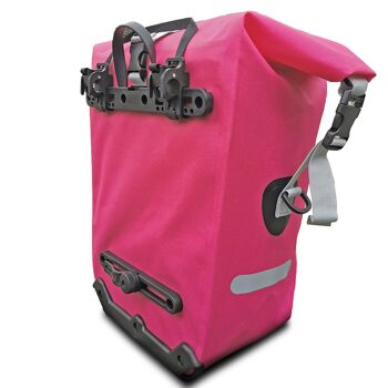 Sacoche vélo pour porte-bagages Bomence, 100% étanche, rose, "trailblazer" 4