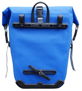 Sacoche vélo pour porte-bagages Bomence, 100% étanche, bleu, "aventurier" 3