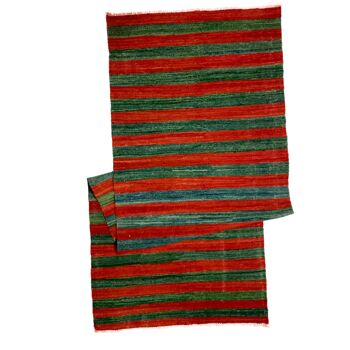Tapis kilim afghans à rayures en laine 2