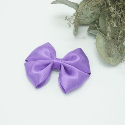 Regular satin bow Dark Violet