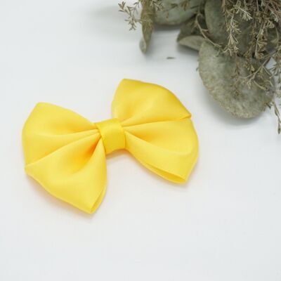 Regular satin bow Yellow