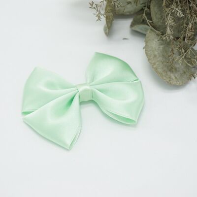 Regular satin bow Mint