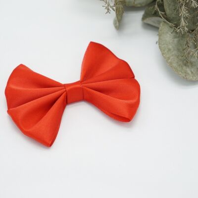 Regular satin bow Red