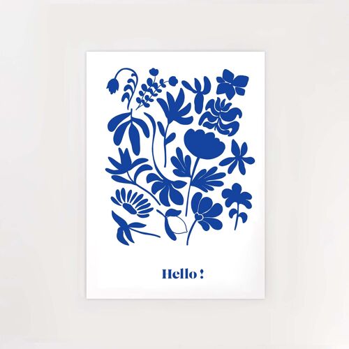 Affiche Hello ! 10x15cm (A6)