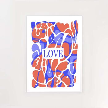 Affiche Love 10x15cm (A6) 1
