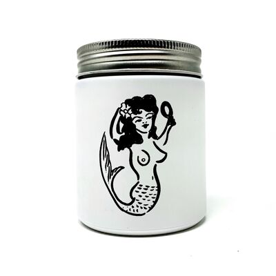 Fluid ink candle mermaid