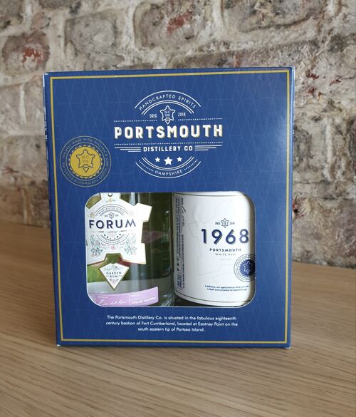 Presentation Box – 2 x 20cl Bottles - FORT Gin +1968 White Rum