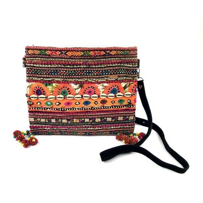 Clutch Banjara XL Vintage | Bandolera "Shells"