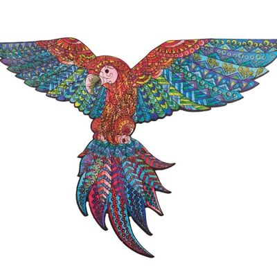 Puzzle creativo - il pappagallo esotico