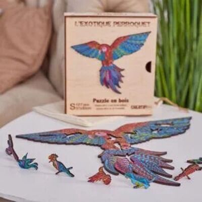 Puzzle creativo - il pappagallo esotico