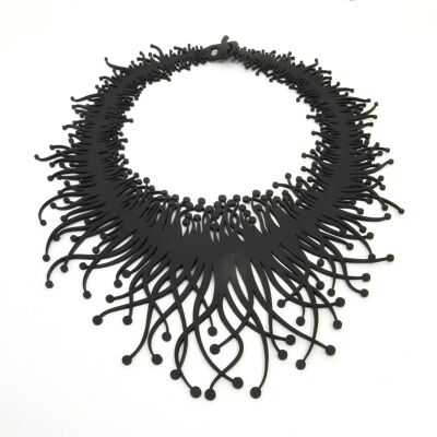 Sea anemone necklace, ladies necklace, width: 200 mm
