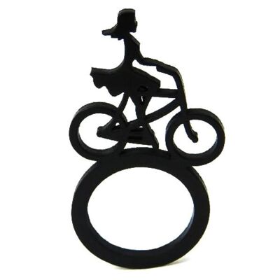 Bague filles sur un vélo, bague dames, taille : 53, 57, 60