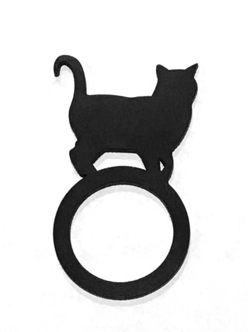 Großer Katzen Ring, Damen Ring, Größen: 50, 53, 57