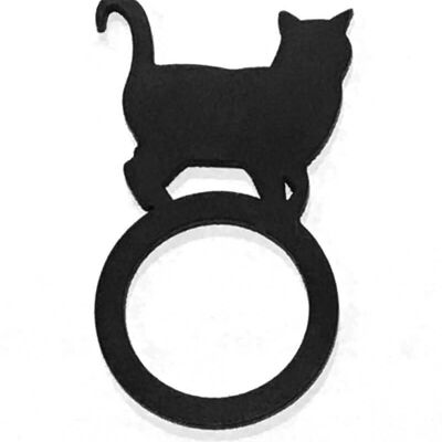 Großer Katzen Ring, Damen Ring, Größen: 50, 53, 57
