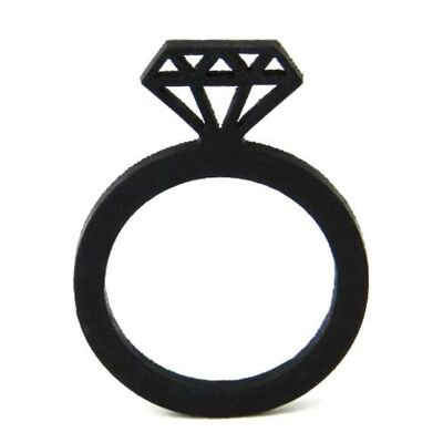 Anello con diamanti, anello da donna, misure: 50, 53, 57, 60 - medio (53)