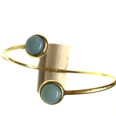 Amazonite cabochons bracelet