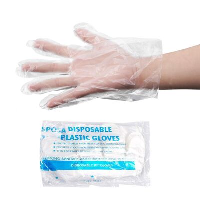 Polyethylene gloves (pack of 100 units)