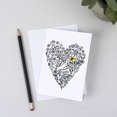 Floral Heart Card - 4