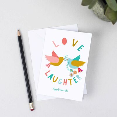 Romantic Love & Laughter Card