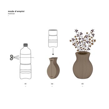 Vase pliable en carton - classique 4