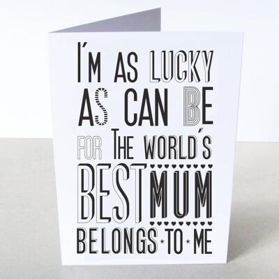 The World's Best Mum' Card