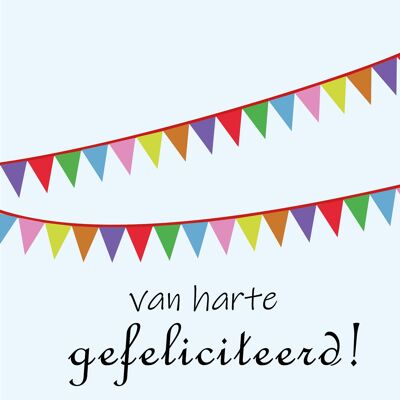 gefeliciteerd vlaggetjes