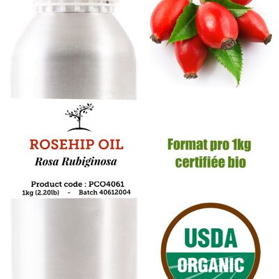 HUILE DE ROSE MUSQUÉE / ROSEHIP OIL (Rosa Rubiginosa) 1kg
