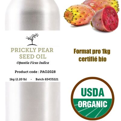 HUILE DE PÉPINS DE FIGUE DE BARBARIE / PRICKLY PEAR SEED OIL (Opuntia Ficus Indica) 1kg