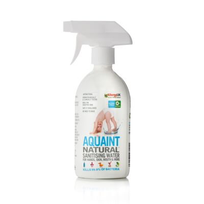AQUAINT Agua Desinfectante 100% Natural. 500 ml x 12