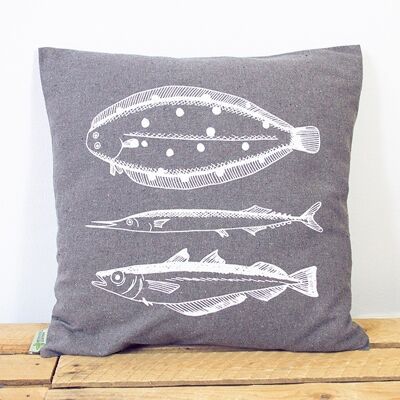 Housse de coussin poisson