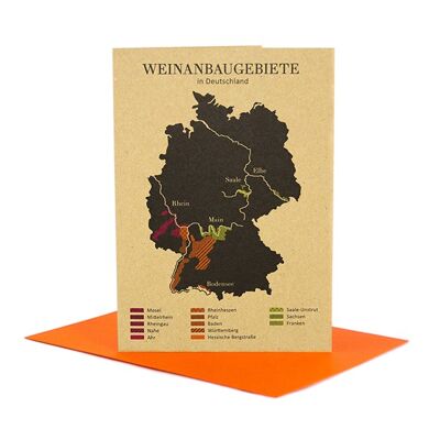 Biglietto di auguri viticoltura in Germania