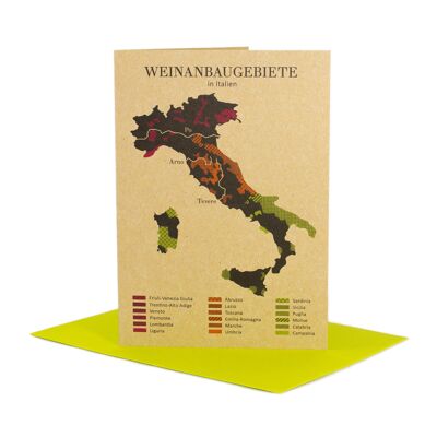 Grußkarte Weinanbau in Italien