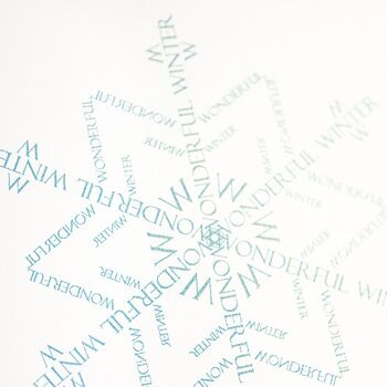 Carte de voeux flocon de neige (enveloppe transparente) 3