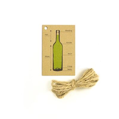 Wine bottle gift tag