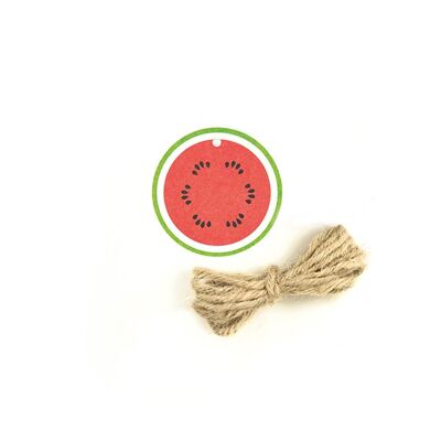 Watermelon gift tag