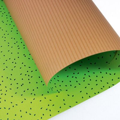 Papier d'emballage kiwi