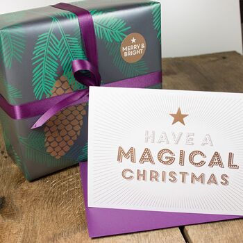 Carte de voeux magique de Noël (enveloppe en mûre) 4