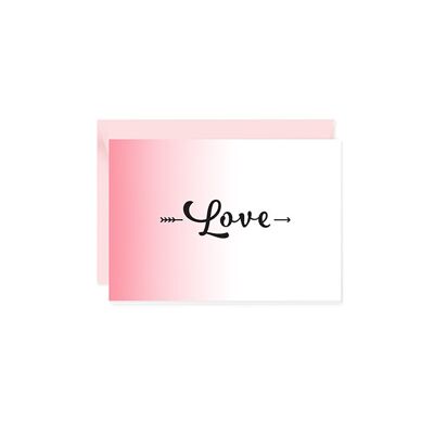 Mini greeting card Love