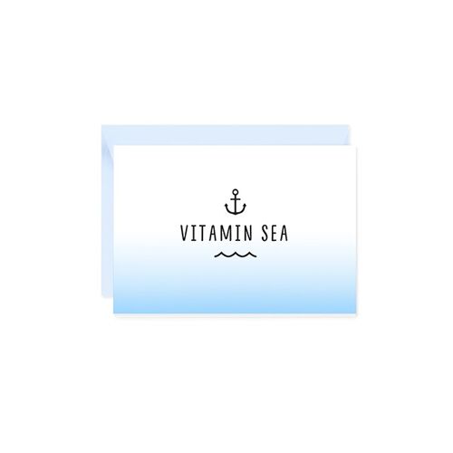 Mini-Grußkarte Vitamin Sea