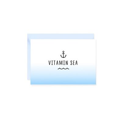 Mini tarjeta de felicitación Vitamin Sea