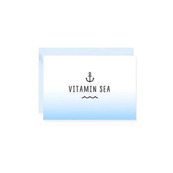 Mini carte de voeux Vitamin Sea 1