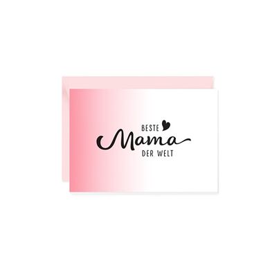 Mini greeting card Best mom